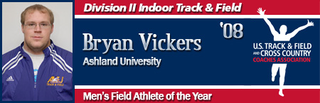 Bryan Vickers, Men's Indoor Field Athlete of the Year