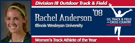 Rachel Anderson, Women's Outdoor Track Athlete of the Year