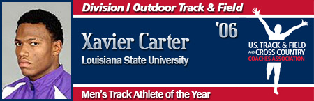 Xavier Carter, Men's Outdoor Track Athlete of the Year