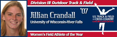 Jillian Crandall, Women's Outdoor Field Athlete of the Year