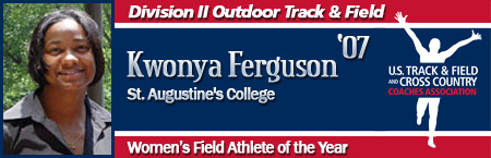 Kwonya Ferguson, Women's Outdoor Field Athlete of the Year