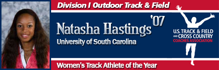 Natasha Hastings, Women's Outdoor Track Athlete of the Year