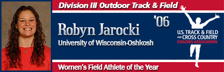 Robyn Jarocki, Women's Outdoor Field Athlete of the Year