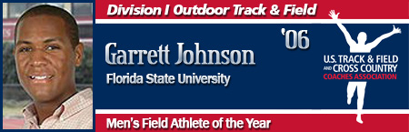 Garrett Johnson, Men's Outdoor Field Athlete of the Year