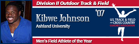 Kibwe Johnson, Men's Outdoor Field Athlete of the Year