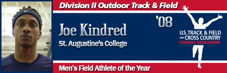 Joe Kindred, Men's Outdoor Field Athlete of the Year