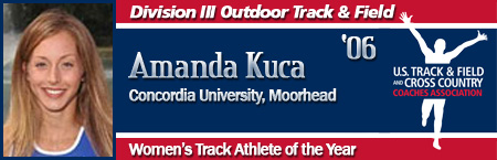 Amanda Kuca, Women's Outdoor Track Athlete of the Year