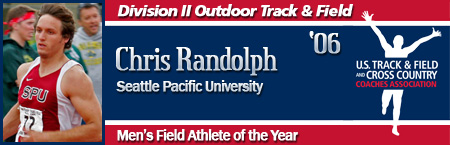 Chris Randolph, Men's Outdoor Field Athlete of the Year