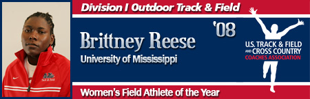 Brittney Reese, Women's Outdoor Field Athlete of the Year