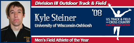 Kyle Steiner, Men's Outdoor Field Athlete of the Year