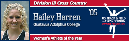 Hailey Harren, Women's Cross Country Athlete of the Year
