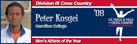 Peter Kosgei, Men's XC Athlete of the Year