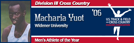 Macharia Yuot, Men's Cross Country Athlete of the Year