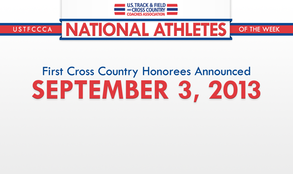 First XC National Athletes of the Week to be Honored Sept. 3