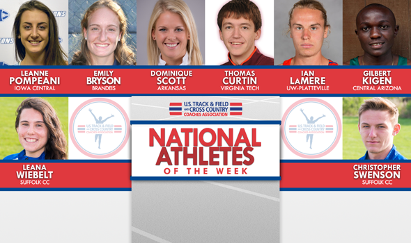 NCAA & NJCAA National Athletes of the Week (Nov. 2)
