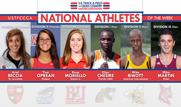 New England Championships Produce Three National Athletes of the Week