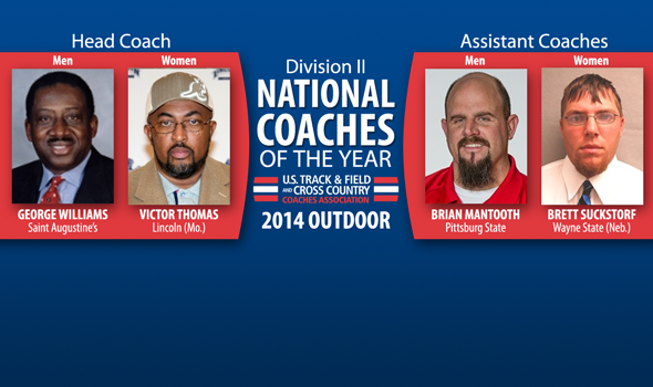 Williams, Thomas, Mantooth & Suckstorf Earn Division II Outdoor T&F National Coach of the Year Honors