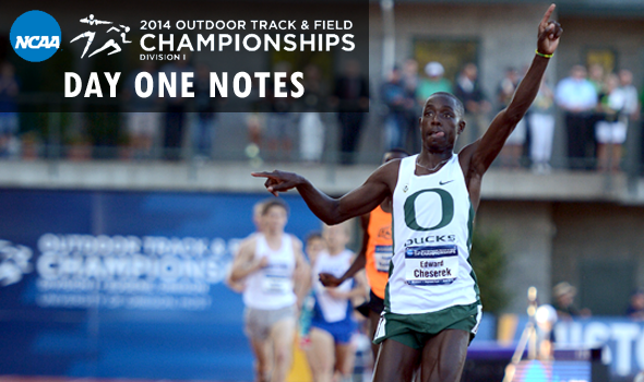 Day One Notes – NCAA Division I Outdoor T&F Championships