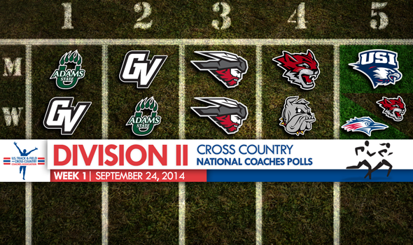 Top-Five Moves by Southern Indiana & Metro State Highlight DII Cross Country National Coaches Polls