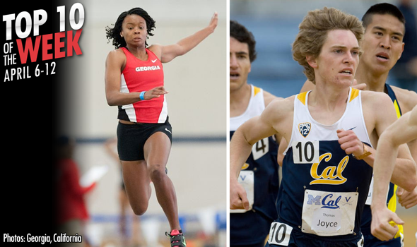 Best Marks of the College T&F Weekend: April 6-12