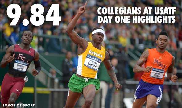 Blazing Bromell Headlines Collegiate Day 1 Efforts at USATF Outdoors