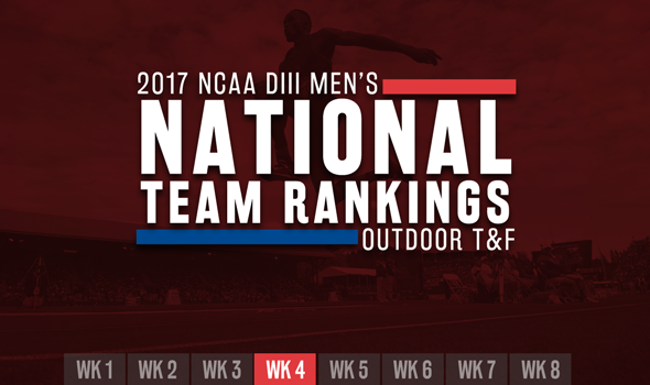 2017 NCAA DIII Men’s Outdoor Team Rankings – Week 4